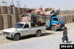 Afghan refugee families return to Afghanistan through Spin Boldak, a border crossing connecting southern Afghanistan to southwestern Pakistan.