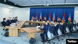 U.S., Armenian, and Azerbaijani officials meet in Washington as part of three days of talks seeking solutions to the Caucasus neighbors' disputes.