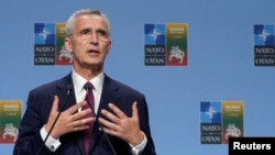 NATO Secretary-General Jens Stoltenberg said the most important thing is to ensure that Ukraine wins the war against Russia because “unless Ukraine prevails, there is no membership to be discussed at all.”