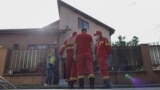 Investigators and emergency service personnel work at one of Romania's "horror asylums" in the town of Ilfov, where elderly and disabled patients were reportedly subjected to shocking maltreatment and abuse. 