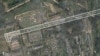 Satellite images from Planet Labs show a 2-kilometer Wagner column arriving at a camp in the village of Tsel, Belarus, on July 17.