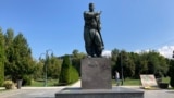  A monument to Gotse Delchev in a park in North Macedonia's capital, Skopje. (file photo)