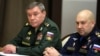Russia's top military officer, General Valery Gerasimov (left), and General Sergei Surovikin (right), who was appointed by Putin to be Russia's overall commander for the invasion of Ukraine, are pictured in 2021.