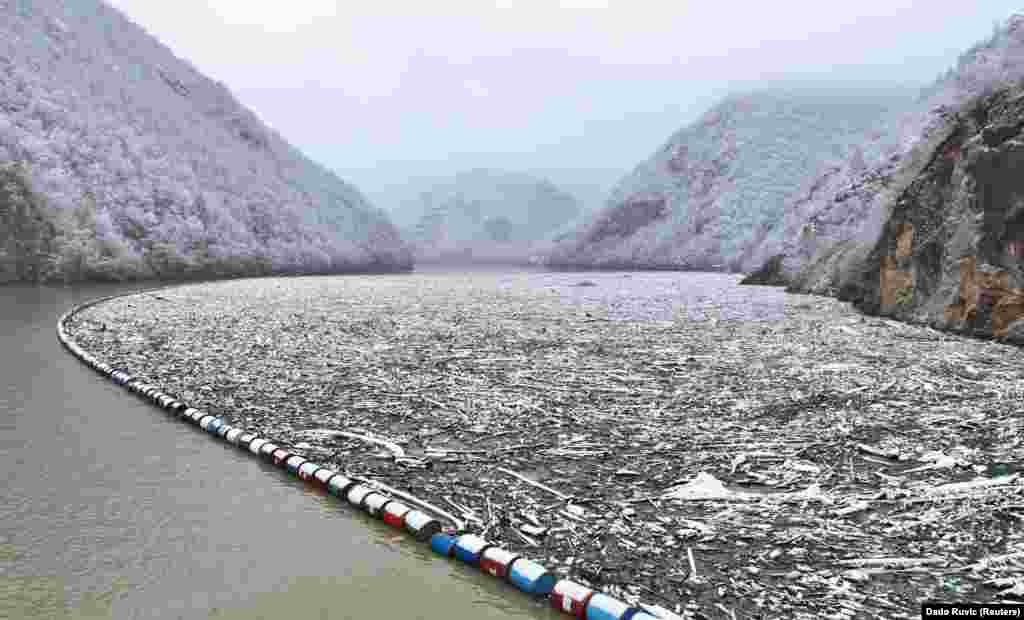 The Drina River near Visegrad in Bosnia-Herzegovina was also turned into a floating waste dump as the river turns southwest and becomes the Lim River. &quot;This issue has been prevalent for the past two decades in Visegrad and it poses a significant ecological disaster,&quot; environmental activist Dejan Furtula said. &nbsp;