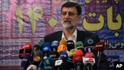 The crackdown on the veterans' protest, which was held outside the offices of the state-run Foundation for Martyrs and Veteran Affairs, led to an outpouring of anger on social media. Much of the outrage was aimed at Vice President Amir Hossein Ghazizadeh Hashemi, who heads the Foundation for Martyrs and Veteran Affairs. (file photo)