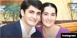 Oybek Umarov with his mother, Guzal Umarova